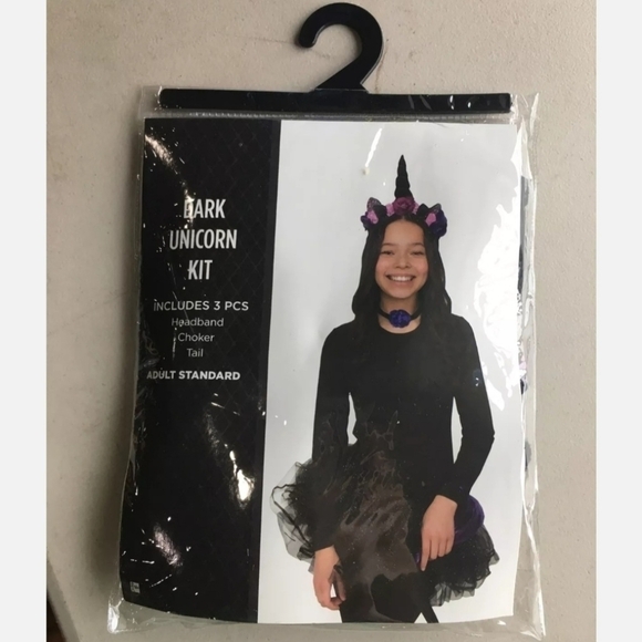 NWT Suit Yourself Dark Unicorn Kit Halloween Costume Cute Adult Standard Size - Picture 1 of 4